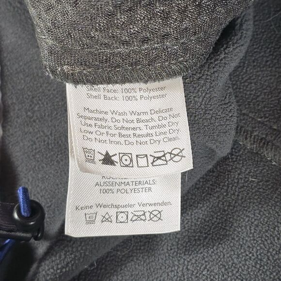 Eddie Bauer Vest Mens L Gray Full Zip Fleece Lined Repellant Outdoor Hiking - Picture 8 of 8